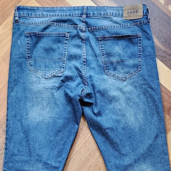 IZOD Comfort Stretch Medium Wash Straight Leg Jeans Size 38 - Picture 10 of 15